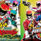 The Kyoryugers (left) from 2013, and 2016's Dino Charge Rangers (right). Spot the difference?